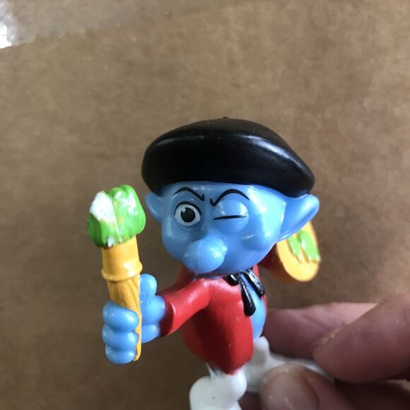 Painter Smurf Collectible Figurine McDonalds Happy Meal Toy 2011 PEYO PVC - Picture 3 of 5